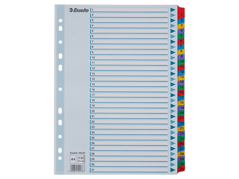 Esselte Register Zahlen, Karton