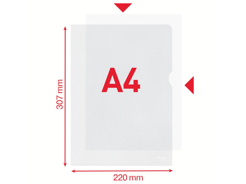 Esselte Standard Sichthülle A4, 30 % Pre-Consumer-Recycling-Kunststoff