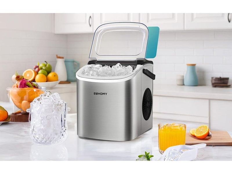 Euhomy Eismaschine IM001 Ice Cube Maker 1.2L 12kg - Silver