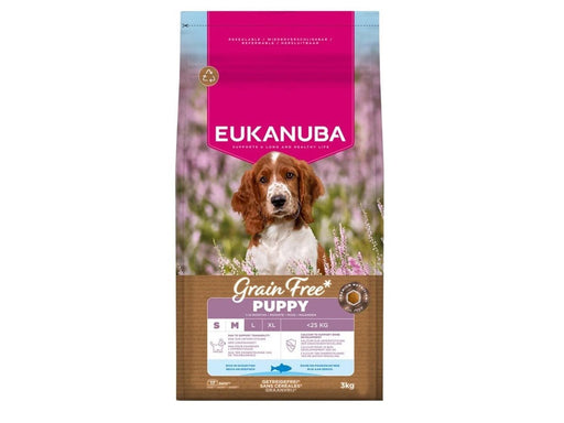 Eukanuba Grain Free Puppy Small/Medium Ocean Fish - dry dog food - 3kg