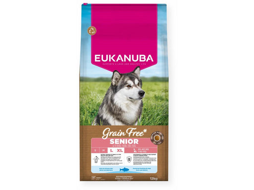 Eukanuba Grain Free Senior Large Breed Ocean Fish 12 kg