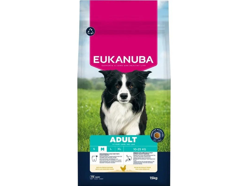 Eukanuba Premium Nutrition Adult Medium Breed Chicken - dry dog food - 15kg
