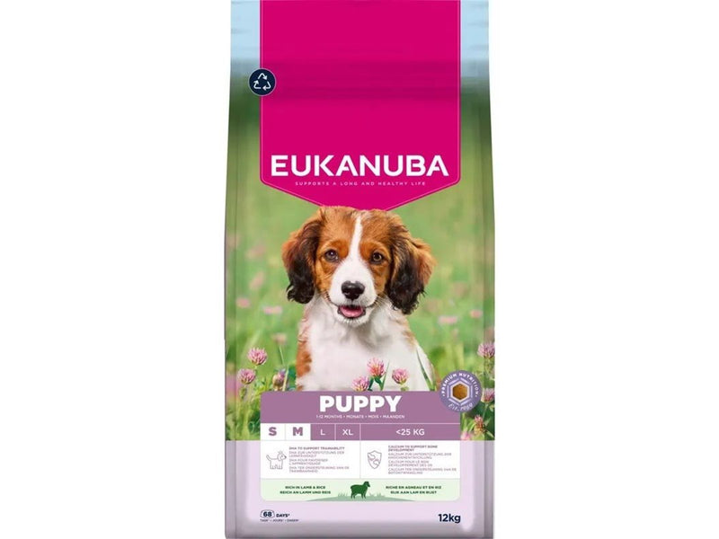 Eukanuba Premium Nutrition Puppy Small & Medium Breed Lamb and rice - dry dog food - 12kg