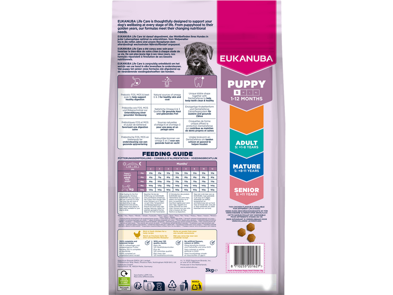 Eukanuba Puppy Small Breed Frisches Huhn 3kg