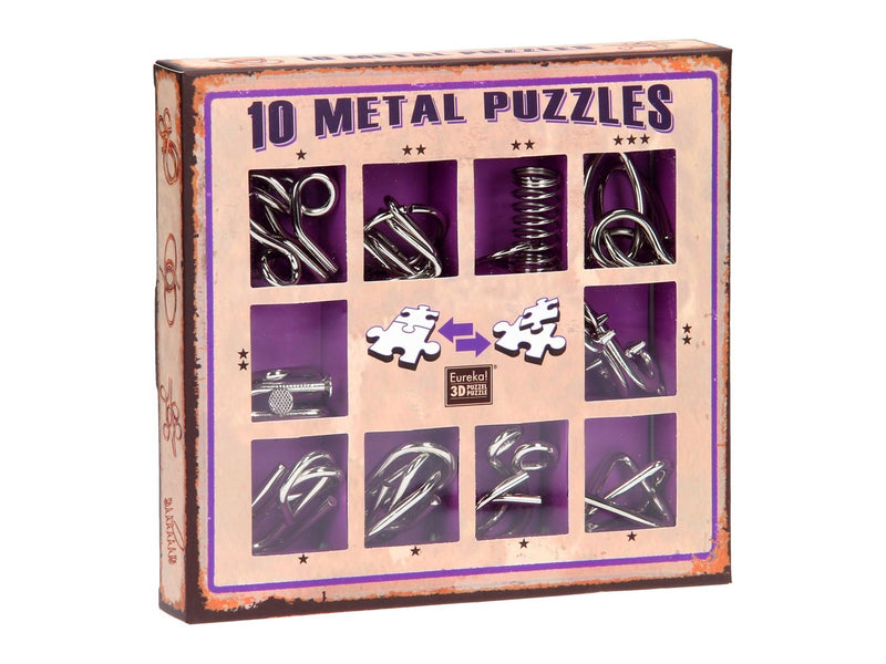 Eureka Brain puzzle set Purple 10pcs. 3D Puzzle