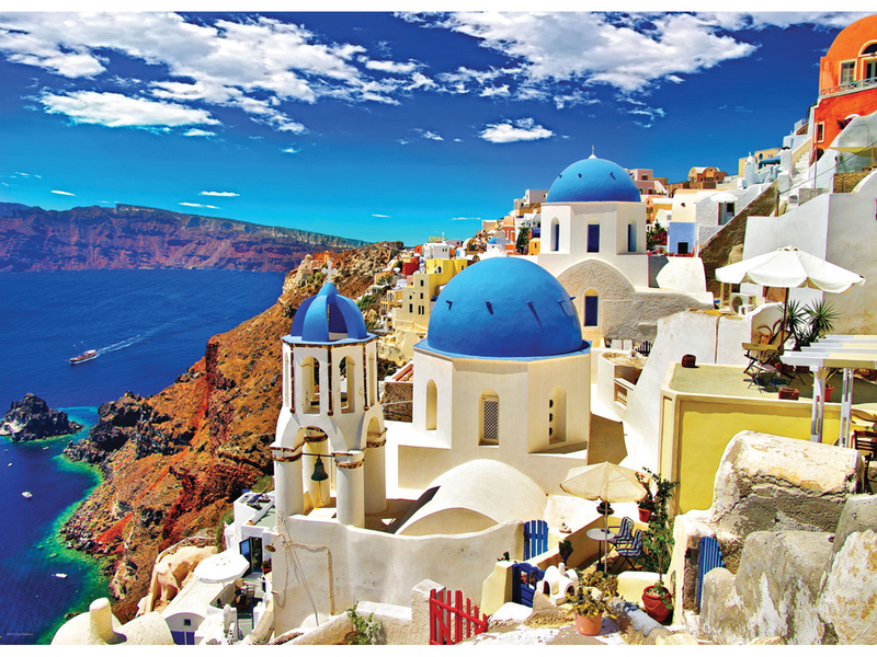 Eurographic Oia Santorini Greece Smart Cut(1000)