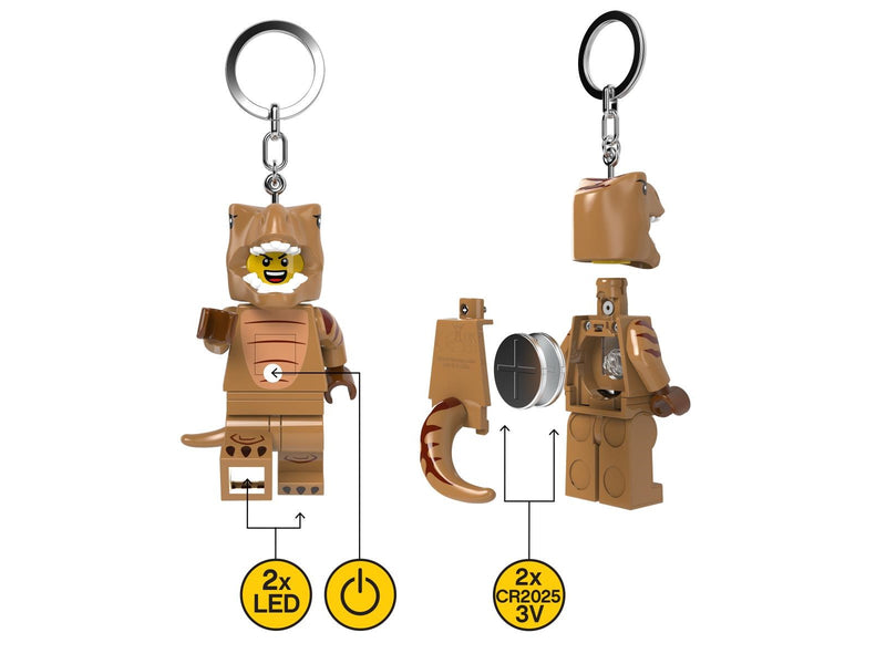 Euromic LEGO® Minifigurines™ Keychain Light T-Rex Costume Fan