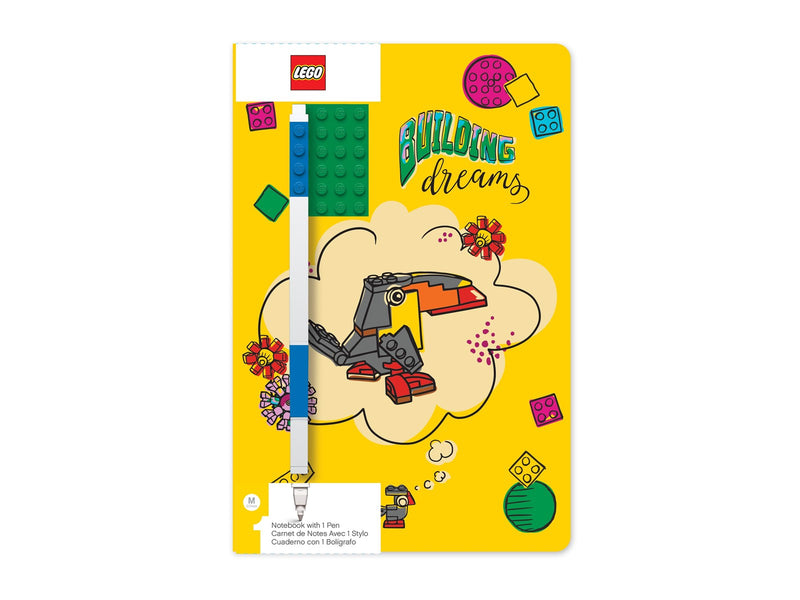 Euromic LEGO STATIONERY notebook BUILDING DREAMS w/gel pen