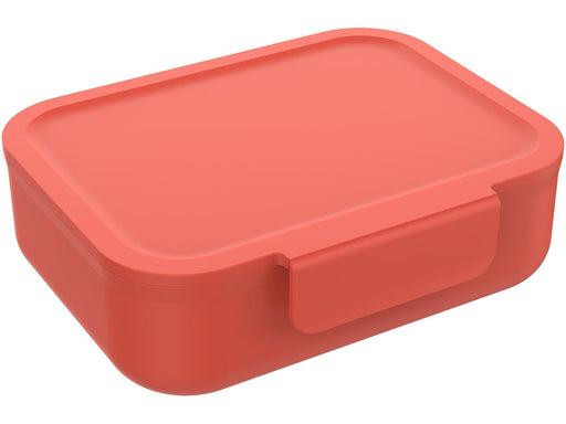 Euromic LUNCH BUDDIES Red lunch box w/clip lock & divide