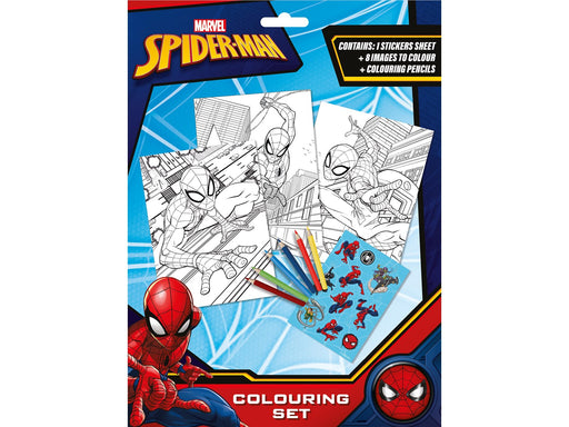 Euromic SPIDERMAN Coloring set w/6 colouring pencils