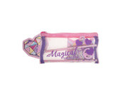 Euromic UNICORN GEMS Filled mesh pencil pouch w/station