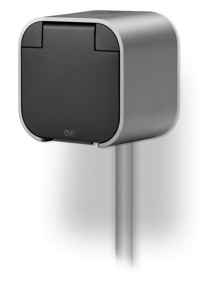 Eve 10ECM8351 Energy Outdoor Smarte Außensteckdose mit Verbrauchsmessung