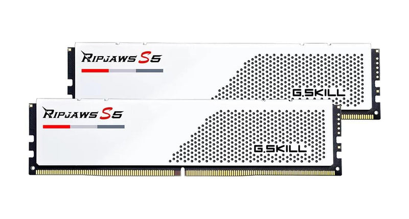G.Skill RAM Ripjaws S5 Intel 32GB (2x 16GB) Kit DDR5 6000 MHz UDIMM weiß