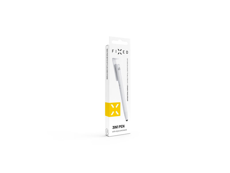 FIXED 3in1 Stylus Pen-Classic pen-Stand function White