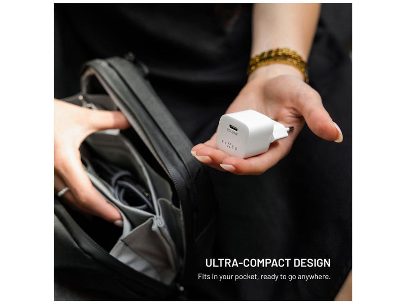 FIXED Fast Mini Home Charger 20W USB-C PD White