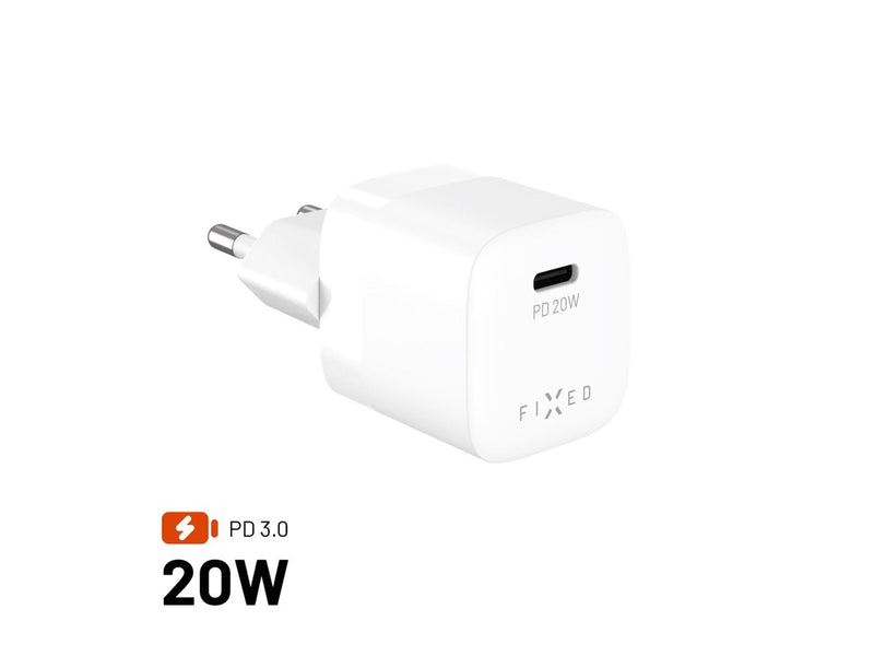 FIXED Fast Mini Home Charger 20W USB-C PD White