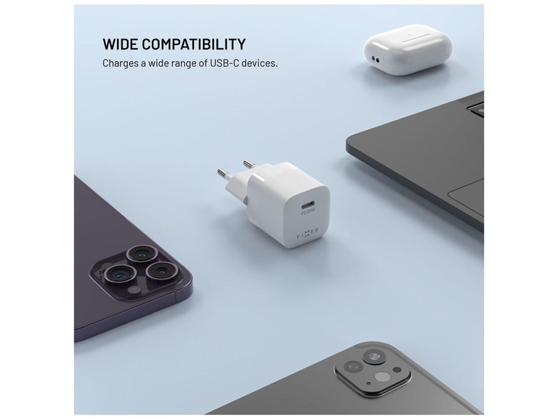 FIXED Fast Mini Home Charger 20W USB-C PD White