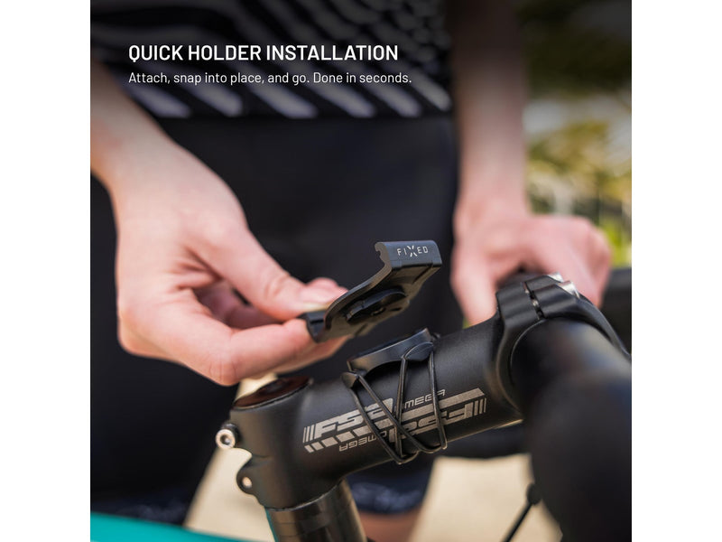 FIXED Handlebar Mount for Garmin smartwatches 22mm Black