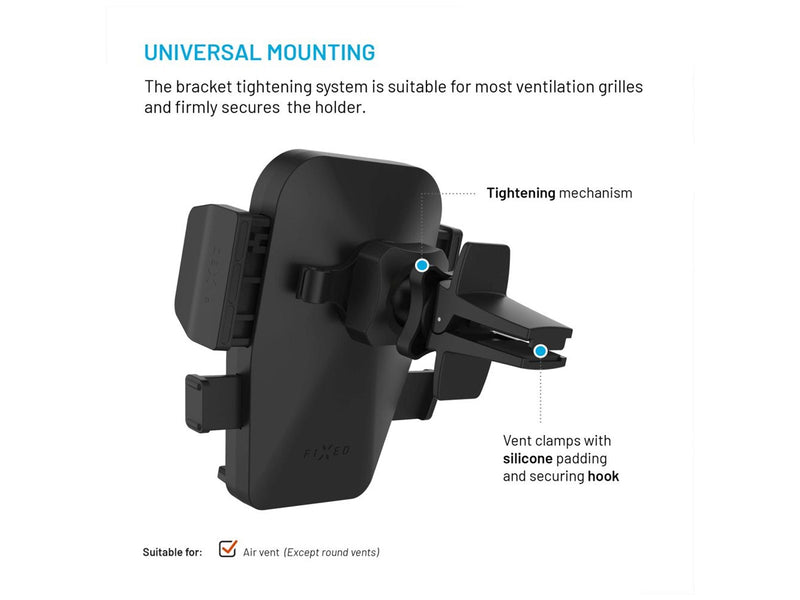 FIXED Iconiq Airvent Car Mount Black