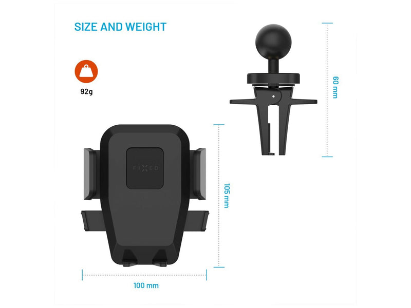 FIXED Iconiq Airvent Car Mount Black