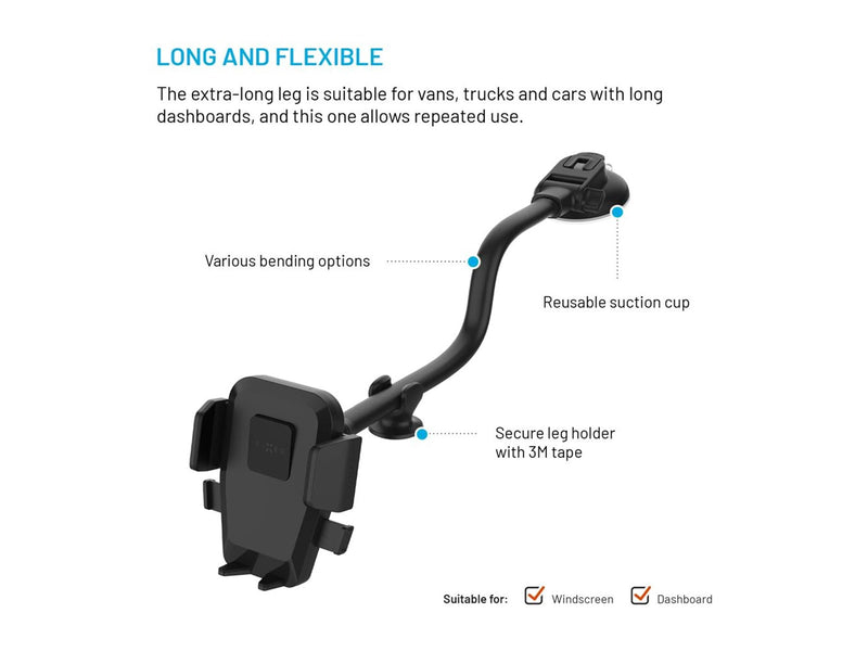 FIXED Iconiq Flex XL Windshield/Dashboard Car Mount