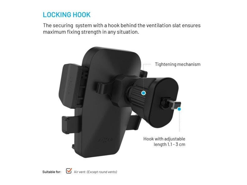 FIXED Iconiq Lock Airvent Car Mount - Black