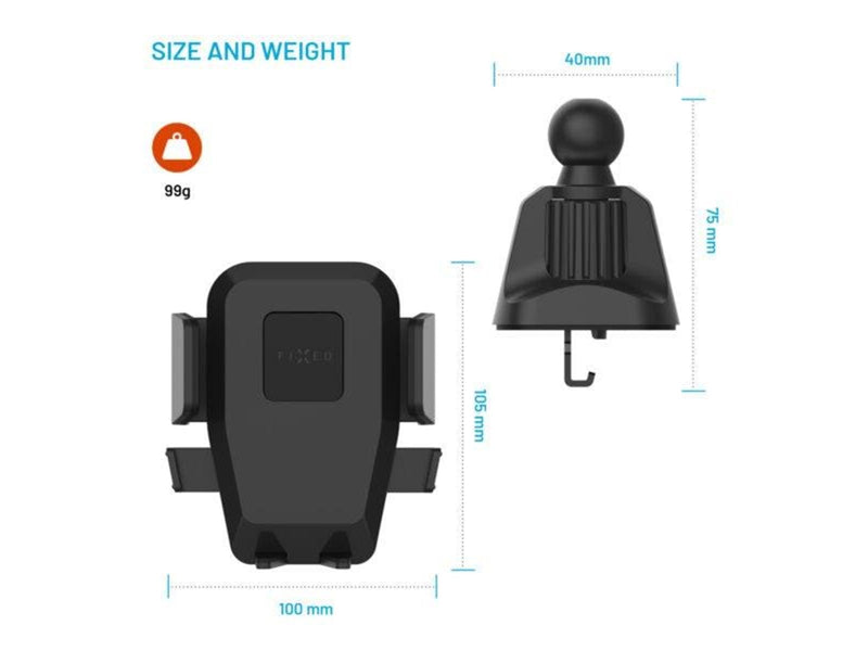 FIXED Iconiq Lock Airvent Car Mount - Black