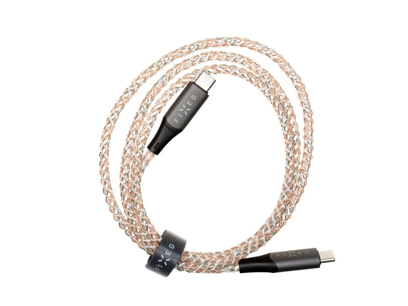FIXED LED/Gaming USB-C/C 60W cable 1.2m Multicolor