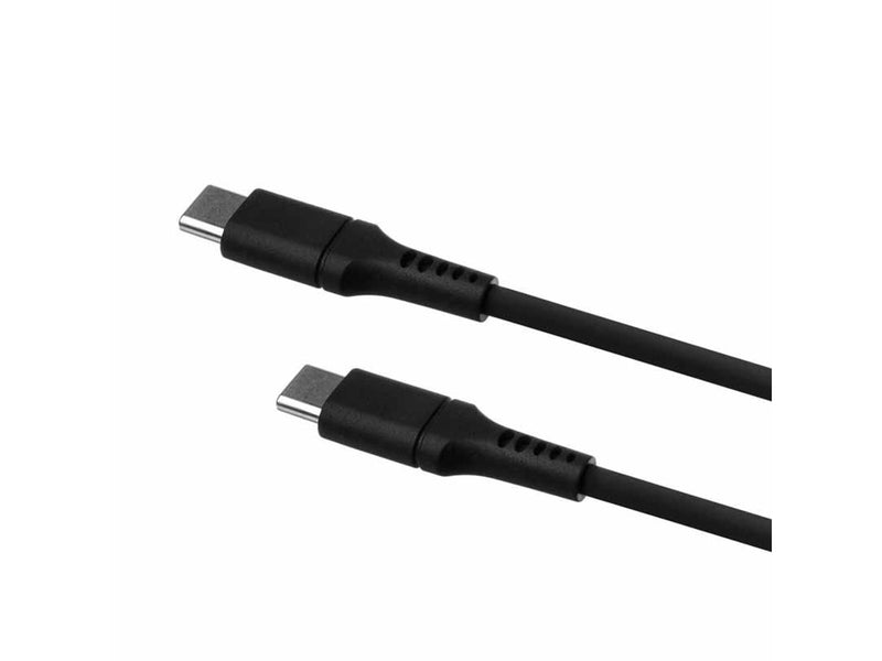 FIXED LIQUID Silicone - 60W - USB-C <-> USB-C - 1.2m - Schwarz