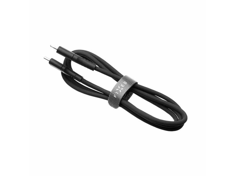 FIXED LIQUID Silicone - 60W - USB-C <-> USB-C - 1.2m - Schwarz
