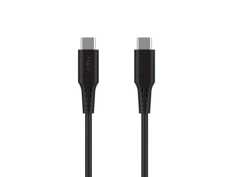FIXED LIQUID Silicone cable 60W USB-C/C 0.3m Black