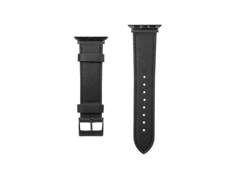 FIXED Leather Strap for Apple Watch 42/44/45/49mm Black