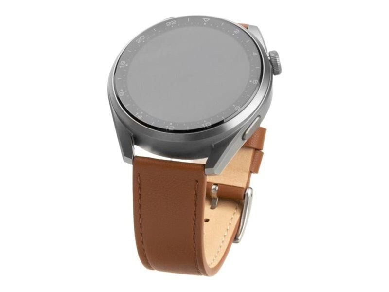 FIXED Leather Strap for Smartwatch Universal 20 mm Brown