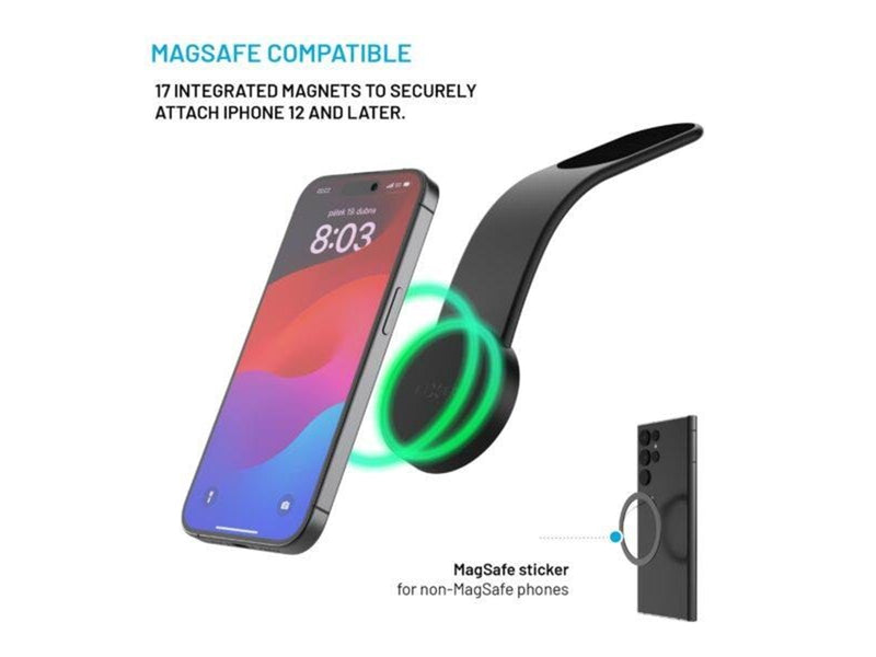 FIXED MagFloppy Dashbord Car Mount - Black
