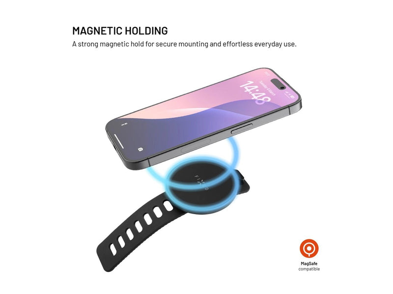 FIXED MagGrip Active Handlebar Smartphone Holder Black