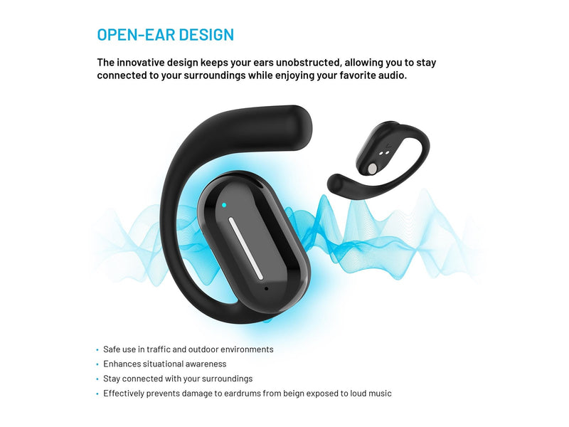 FIXED Nods Wireless Headset IPX5 BT5.3 Black