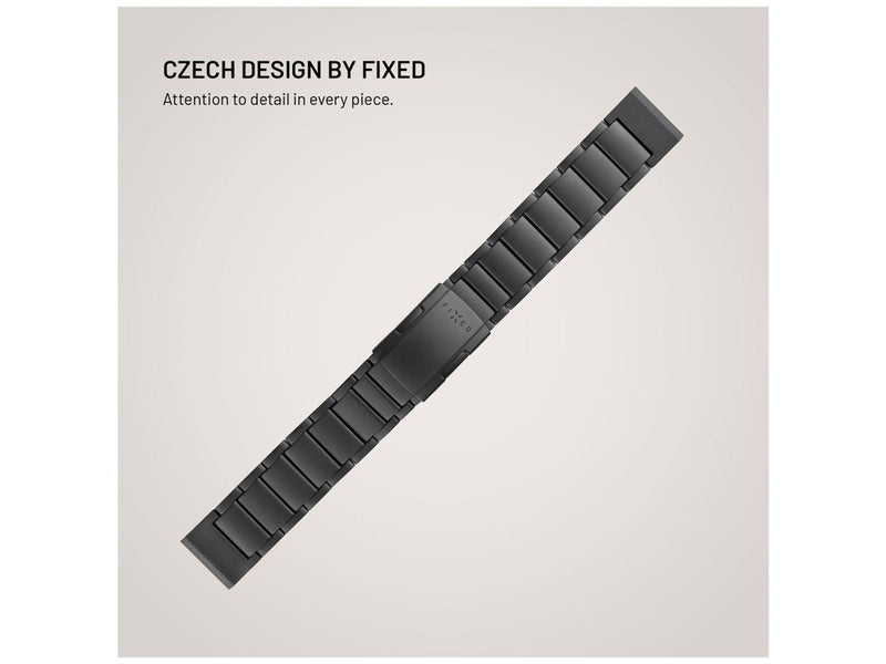 FIXED Titanium Strap for Garmin QuickFit 22mm Black