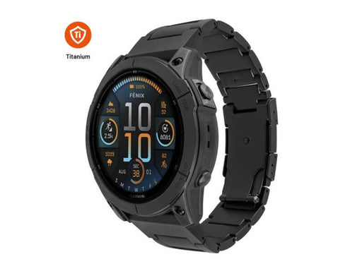 FIXED Titanium Strap for Garmin QuickFit 22mm Black