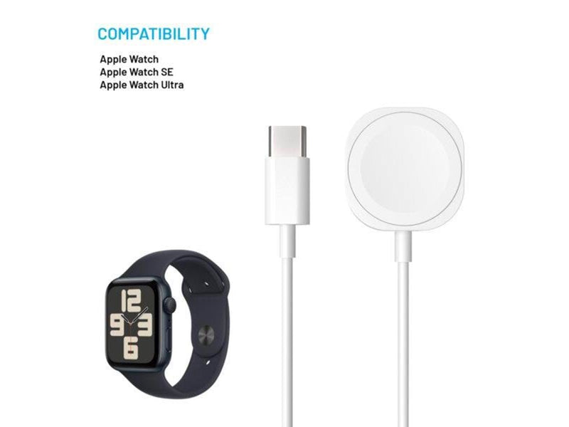 FIXED USB-C Charging cable Apple Watch - White