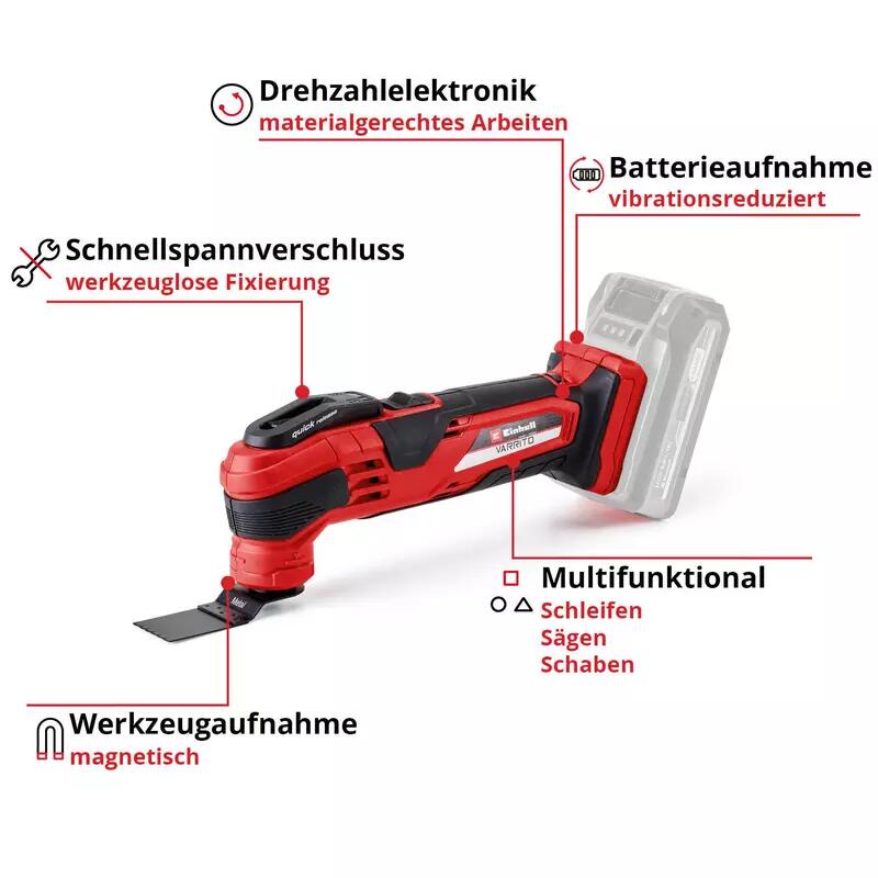 Einhell Akku-Winkelschleifer VARRITO (4465160)