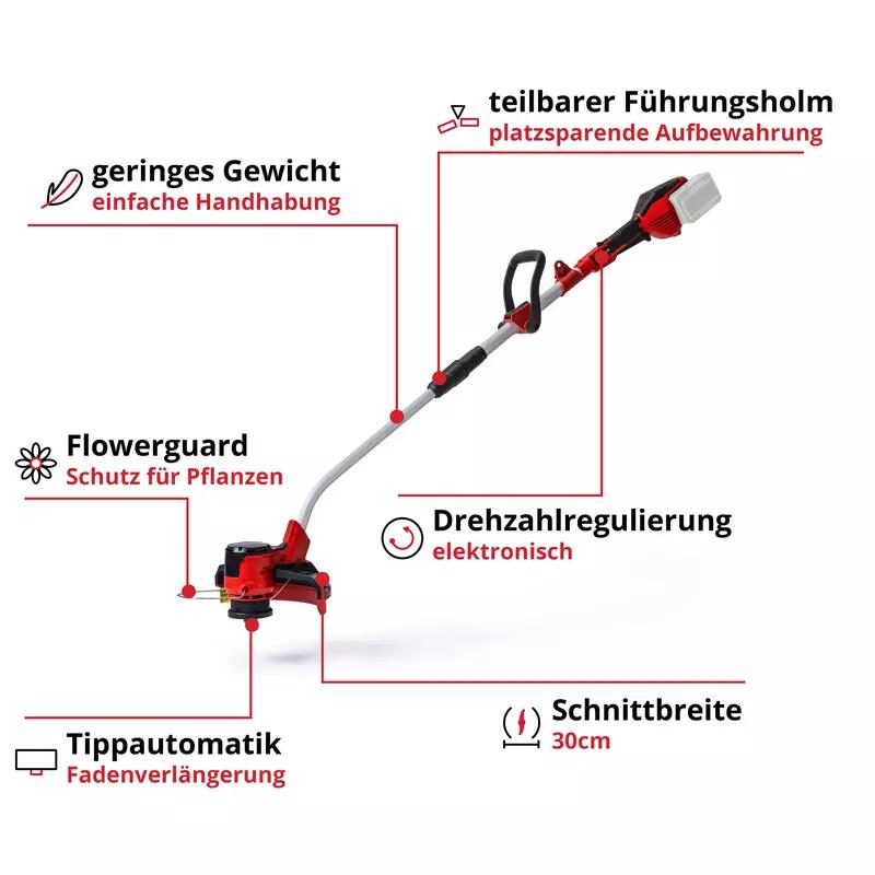 Einhell Akku-Rasentrimmer GE-CT 36/30 Li E-Solo (3411300)