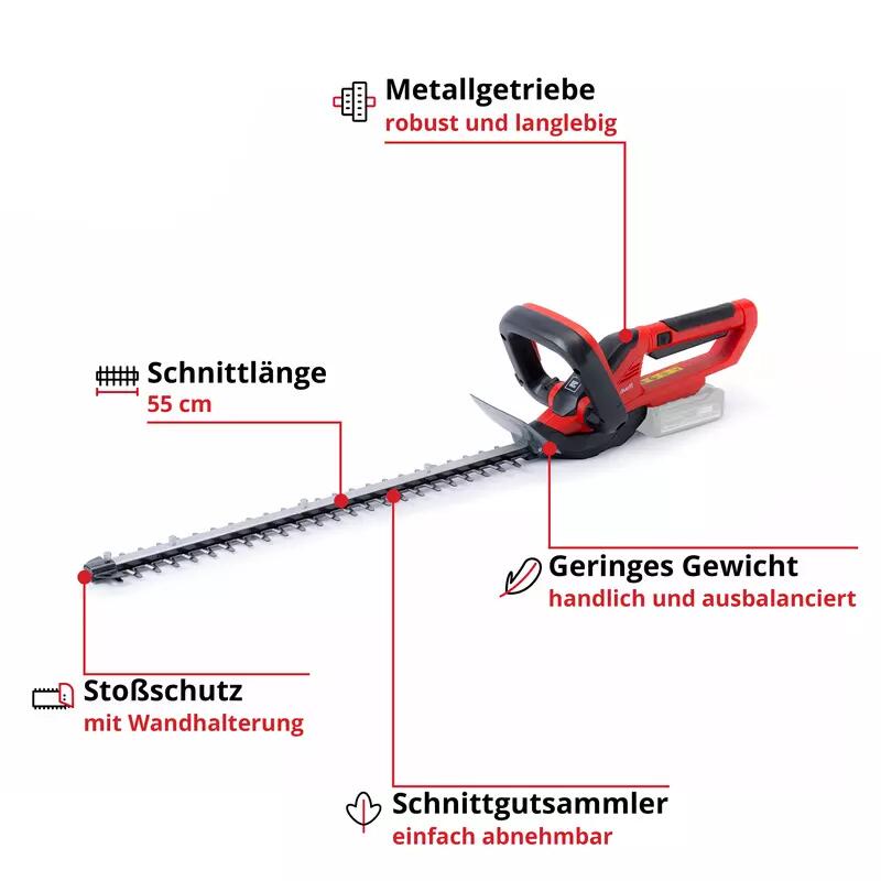 Einhell Akku-Heckenschere GC-CH 1855/1 Li-Solo (3410502)