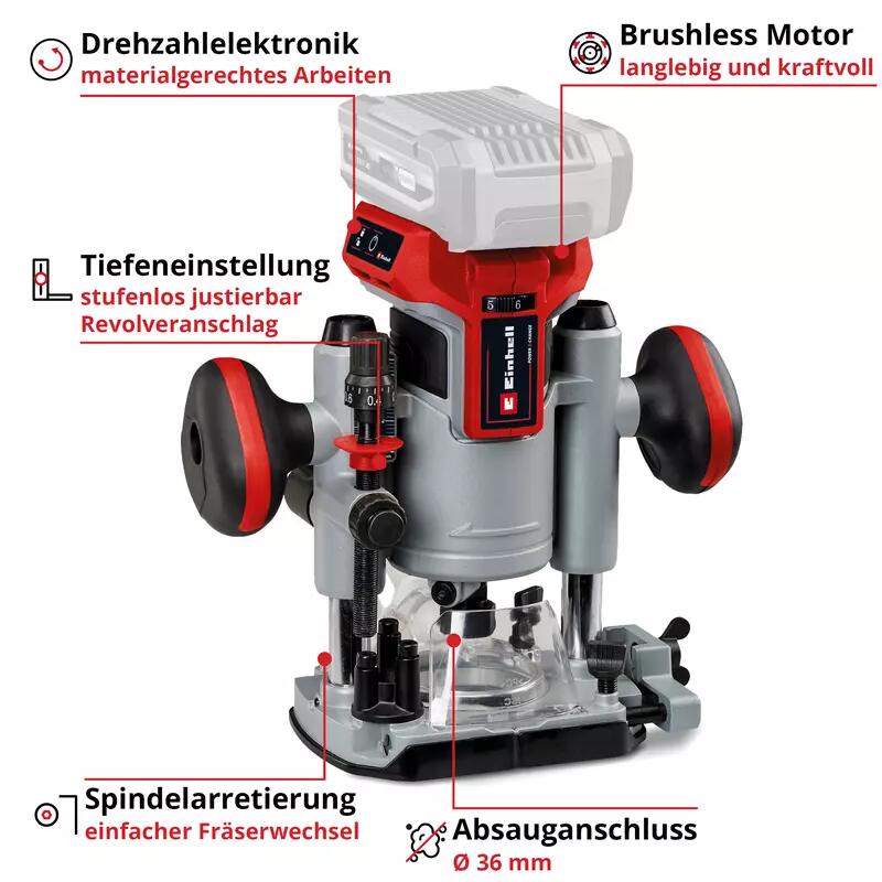 Einhell Akku-Oberfräse TP-RO 18 Li BL - Solo (4350411)