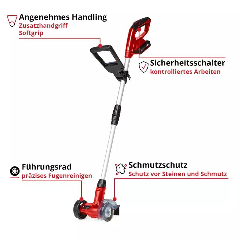 Einhell Akku-Fugenreiniger GC-CC 18 Li Kit (1x2,0Ah) (3424051)