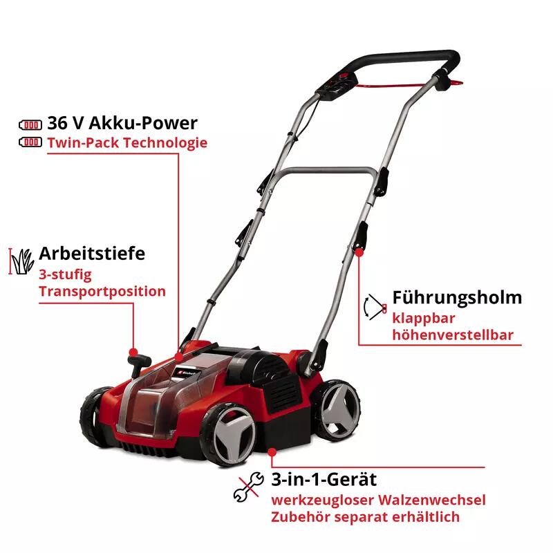 Einhell Akku-Vertikutierer-Lüfter GE-SC 36/35 Li - Solo (3420680)