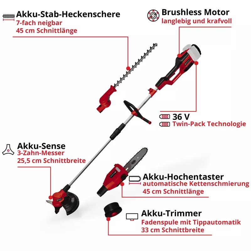 Einhell Akku-Multifunktionswerkzeug GE-LM 36/4in1 Li-Solo (3410901)