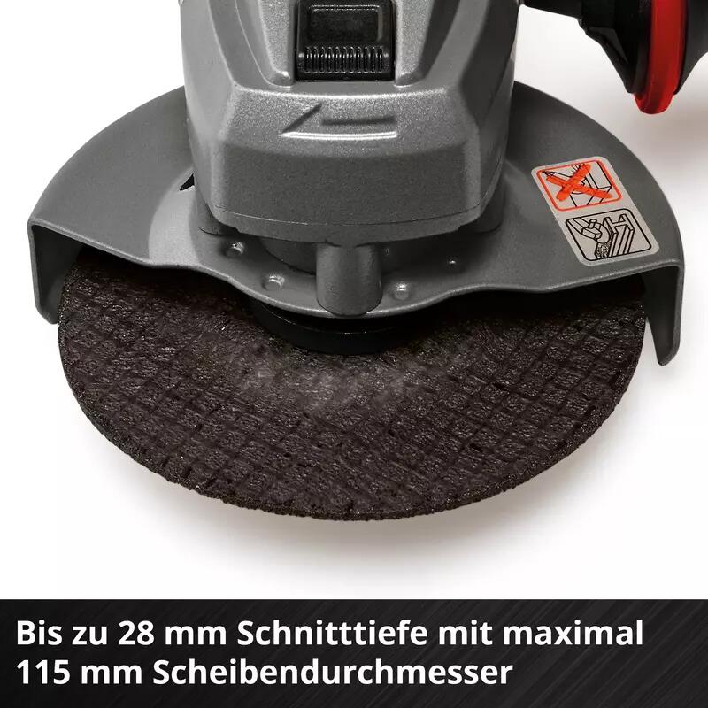 Einhell Akku-Winkelschleifer TE-AG 18/115 Q Li Solo (4431165)
