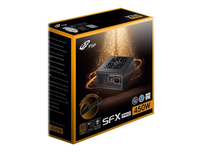 FSP SFX PRO 450-50SAC Netzteile - 450 Watt - 80 mm - ATX - 80 Plus Bronze zertifiziert