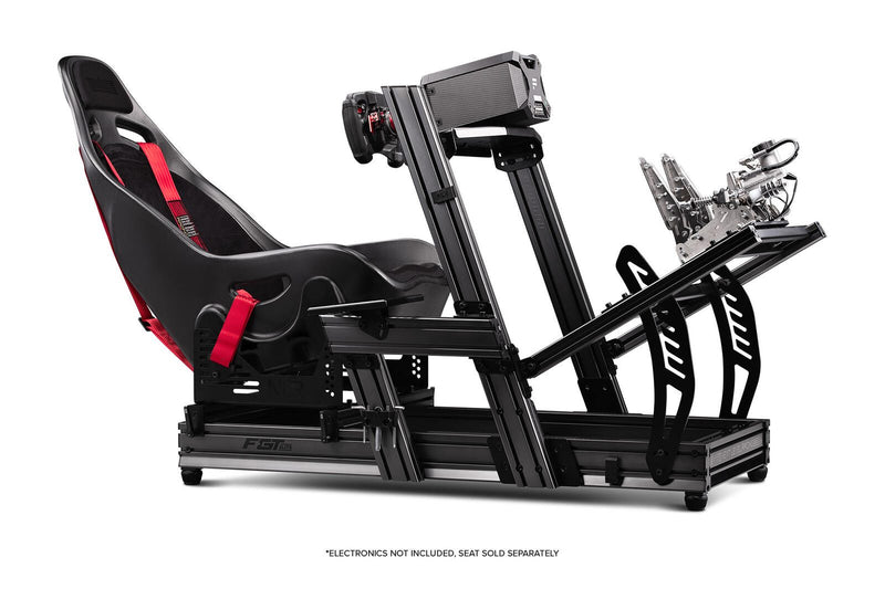 Next Level Racing® F-GT Elite Formula & GT Aluminium Profile Simulator Cockpit - Wheel Plate Edition
