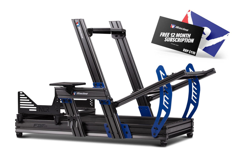 Next Level Racing® F-GT Elite Formula & GT Aluminium Profile Simulator Cockpit - iRacing® Edition